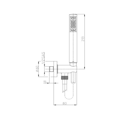 ZEN C12002 DUPLEX DOCCIA COMPLETO NERO Foto 3