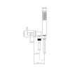 CUBE C55001 DUPLEX DOCCIA COMPLETO CROMO Foto 3