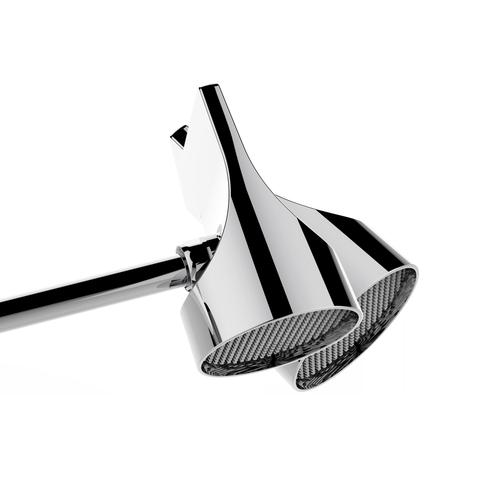 APICE HH1000 SOFFIONE CON BRACCIO NERO OPACO 10 Foto 2