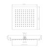 TETIS I00874 SOFFIETTO DOCCIA CM. 25X25 CROMO Foto 6