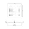 TETIS I00875 SOFFIETTO DOCCIA CM. 30X30 CROMO Foto 6