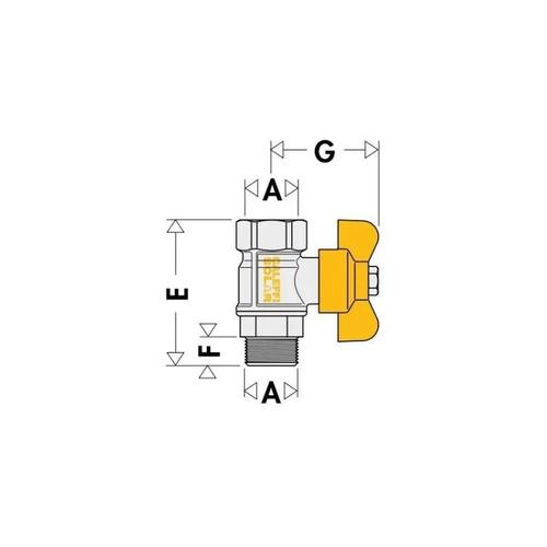 250300 RUBINETTO INTERCETTAZIONE 3/8" SOLAR Foto 3
