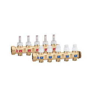 668 COPPIA COLLETTORI 1"1/4 6VIE CON FLUSSIM.