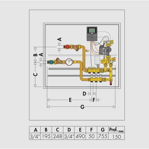 MODULO D'UTENZA REGOLABILE TERMOST. PUNTO FISSO (171) Foto 2
