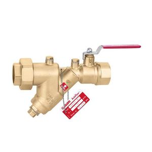 STABILIZZATORE AUTOMATICO DI PORTATA 3/4" 0,30 MC/H CON CARTUCCIA IN ACCIAIO INOX E VALVOLA A SFERA