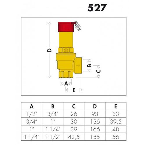 VALVOLA SICUREZZA ISPESL 1 X 5 BAR Foto 2