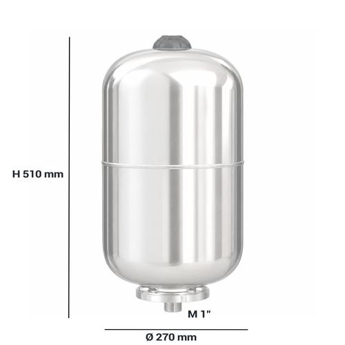 AFX CE LT. 24 VASO ESPANSIONE INOX ATT 1" Foto 2