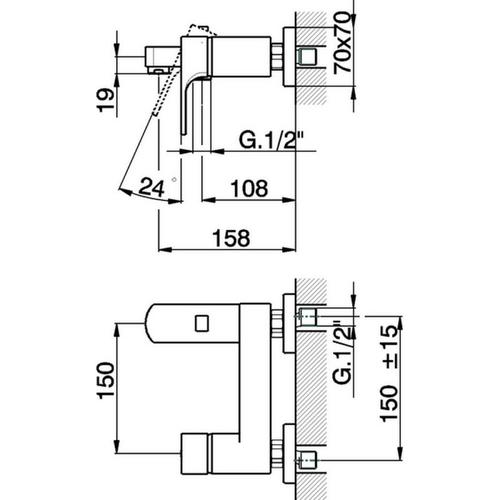 CUBIC CU 13-1 MIX VASCA ESTERNO SENZA DUPLEX Foto 2