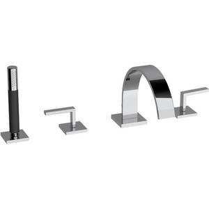 WAVE 000261 BATTERIA BORDO VASCA 4 FORI CROMO