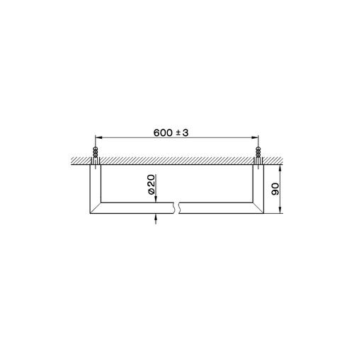 SYSTEM SY 09010 PORTA SALVIETTE CM. 60 CROMO Foto 2