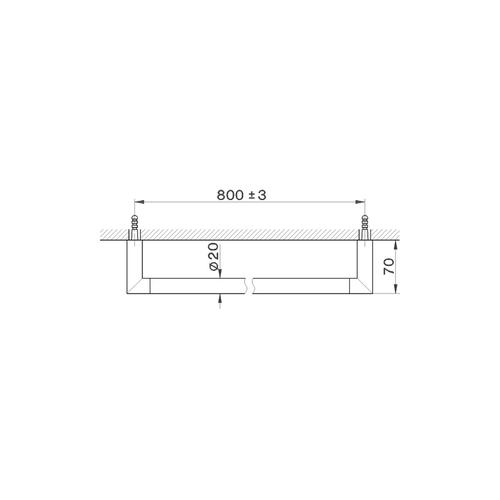 SYSTEM SY 09010 PORTA SALVIETTE CM. 80 CROMO Foto 2