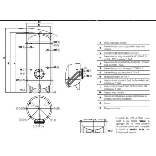 EXTRA 1 WXB BOLLITORE LT. 200 CON SCAMBIAT. INOX Foto 3