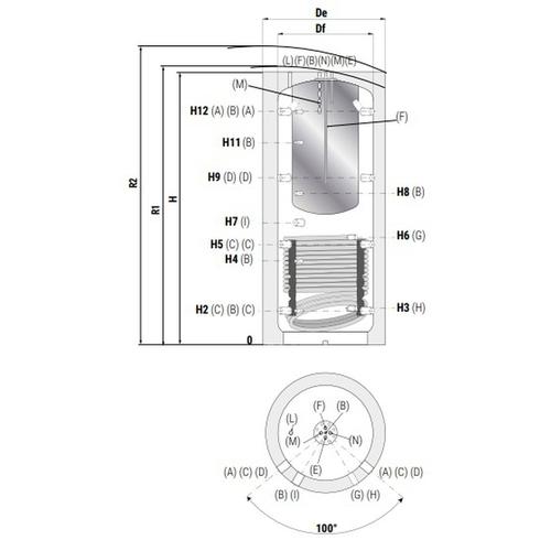 COMBI 2 INOX TERMOACCUMULO LT. 500 Foto 3