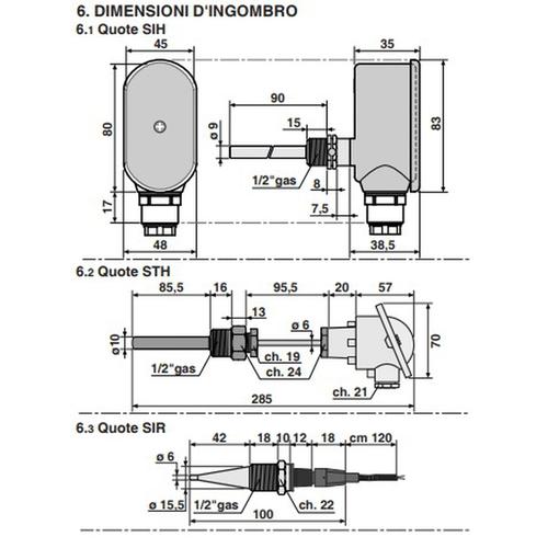 STH 001 SONDA DI TEMPERATURA AD IMMERSIONE Foto 2