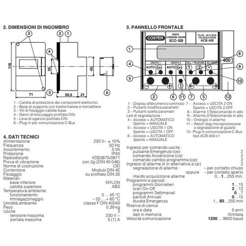 XCO 428 PROGRAMMATORE ORARIO A 2 USCITE Foto 2