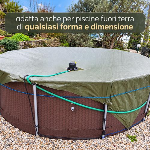 DAB EUROCOVER POMPA SVUOTA TELONI PISCINA PER ACQUA PIOVANA Foto 7