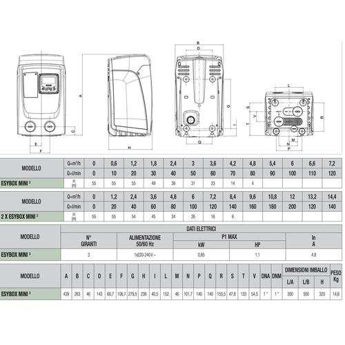 ESYBOX MINI 3 NEW SISTEMA DI PRESSURIZZAZIONE CON INVERTER DAB Foto 4
