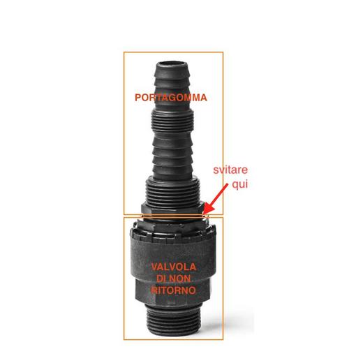 RACCORDO EUROCOVER PORTAGOMMA E VALVOLA Foto 2