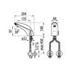 CLASS-20M LAVABO RUBINETTO ELETTRICO 220V CROMATO C/MIX Foto 2