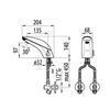 CLASS 20 ABS CROMO MIX LAVABO ELETTRICO 220 V Foto 2