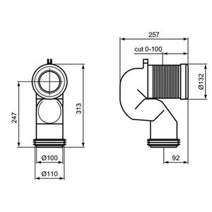 CURVA TECNICA CON KIT FISSAGGIO