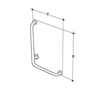 MANIGLIONE DISABILI DESTRA 90X40 MAIA S6473AC