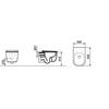 MIRTO D462501 VASO SOSPESO RIMLESS BIANCO LUCIDO Foto 4