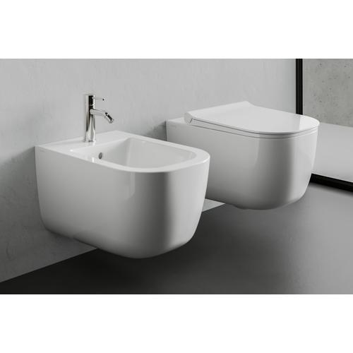 MIRTO D463101 VASO PAVIMENTO RIMLESS BIANCO LUCIDO Foto 3