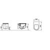 MAYKA D482501 VASO SOSPESO RIMLESS BIANCO LUCIDO Foto 4