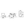 MAYKA D483541 BIDET MONOFORO PAVIMENTO BIANCO OPACO Foto 3