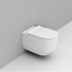ALBA D502501 VASO SOSPESO RIMLESS BIANCO LUCIDO