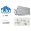 Duka guarnizione box doccia 6 mm. gum c192  per box doccia originale           compatibile anche per cristallo curvo 6 mm. DUKA - D2Z13100X000000