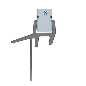 GUM P605 GUARNIZIONE ORIZZONTALE TRASPARENTE