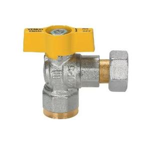 VENUS 1076 RUBINETTO SQUADRA  GAS FF 1/2X3/4 CON GIRELLO
