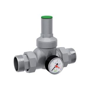 3/4" RIDUTT-PRESSIONE CROMATO CON MANOMETRO