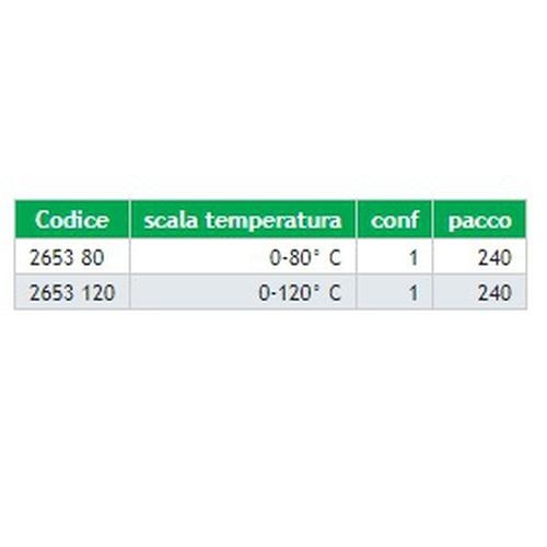 TERMOMETRO BIMETALLICO D.40 O-120' Foto 2