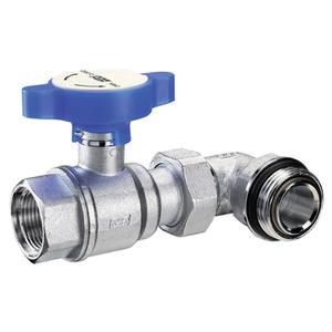 3062 VALVOLA SFERA 1" CON CURVA TEC. ORIENTABILE D. 1"