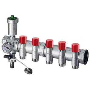 3467 1143410 COLLETTORI PREMONTATO 10 DERIVAZIONI 3/4" CON SFIATO