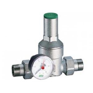 1/2" RIDUTT-PRESSIONE CROMATO CON MANOMETRO