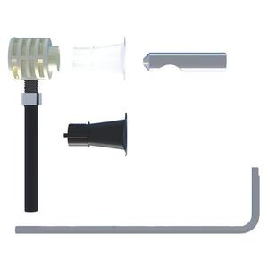 WB9 B TU INOX VITI FISSAGGI WC-BIDET SOSPESI