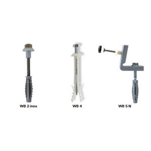 WB 2 INOX VITI X FISSAGGIO WC-BIDET (4 PZ.)