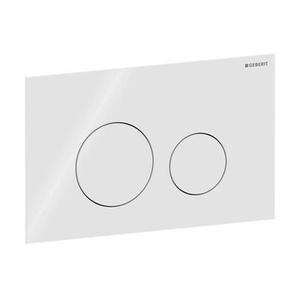 SIGMA 40 ROUND PLACCA 2 TASTI VETRO BIANCO