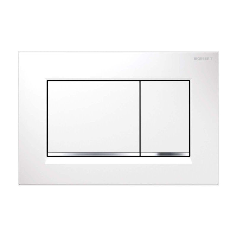 Placca Per Wc Geberit Sigma 30 Antivandalica, Modello 115.893.KJ.1, Ricambio Per Apparecchi Igienici