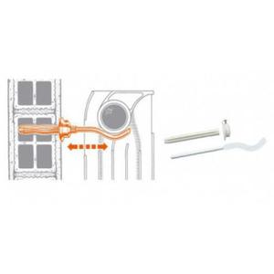 A1 COPPIA MENSOLE X ALLUMINIO BIANCA 013101