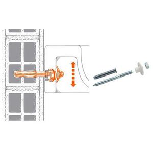 LR3 SUPPORTO PER FISSAGIO LAVABI 10 X 120 030200