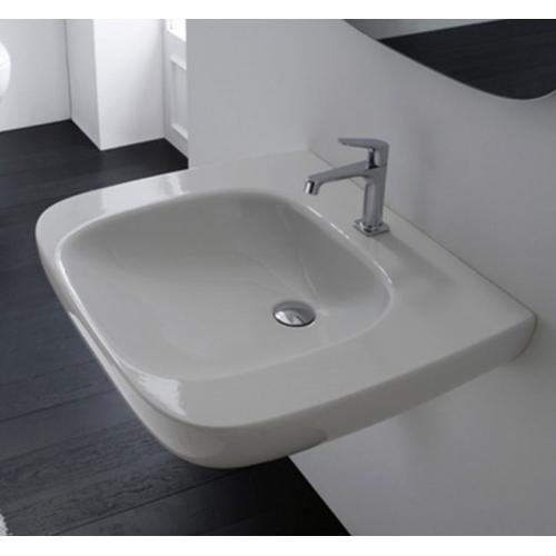 ARGENTO GEA70. BI 70. 60 LAVABO MONOFORO BIANCO Foto 2