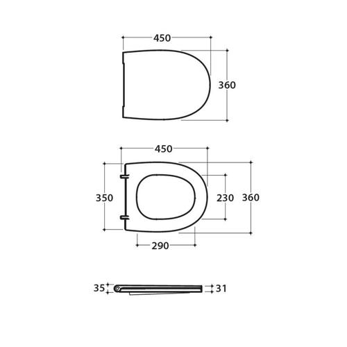 4ALL MDR20BI COPRIVASO CHIUS. RALLENTATA RIMOV. BIANCO Foto 2