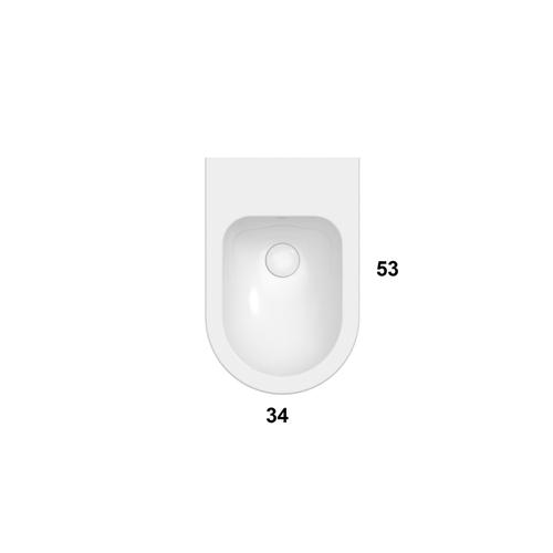 MODE 53. 34 MES09BI BIDET SOSPESO BIANCO Foto 3