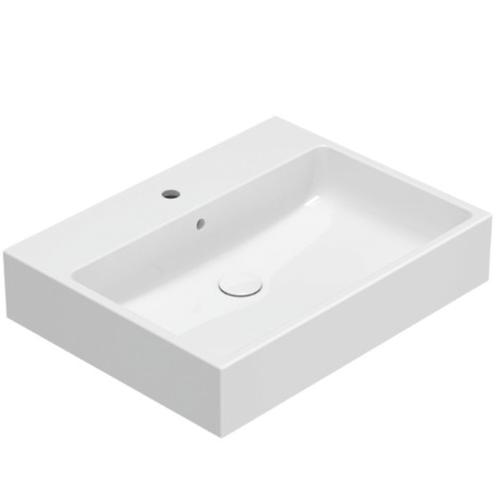 STONE SCQ65. BI LAVABO APPOGGIO /SOSP. 65X50X13 BIANCO Foto 1