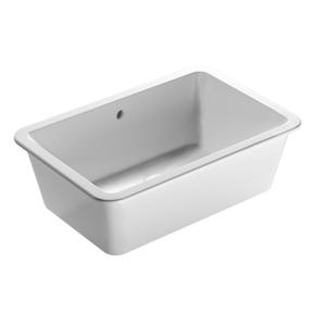 CORTONA VA083. BI LAVABO INCASSO SOTT. 60X40 BIANCO